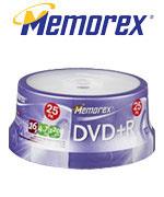 memorex branded 16x dvd+r